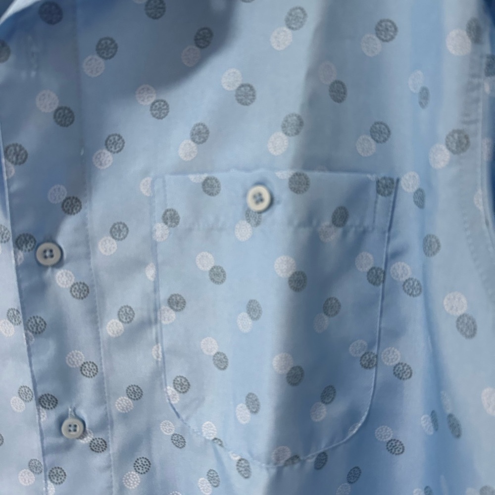 George Mens Short Sleeve Microfiber Shirt, Size Large 42-44 NWOT - Picture 8 of 13